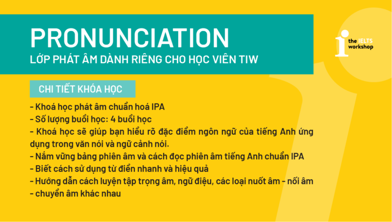 khóa phát âm tiếng anh