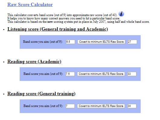 tính điểm ielts