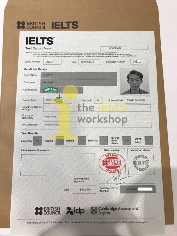 giảng viên the ielts workshop nguyễn thanh hải