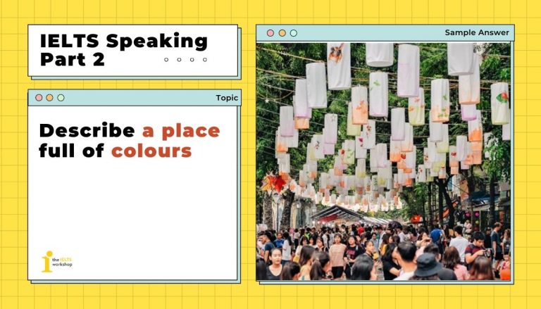 describe a place full of colours
