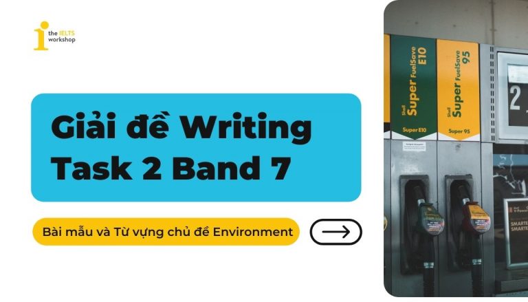 bài mẫu ielts writing task 2 environment