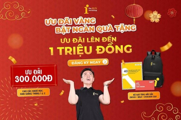 [Hà Nội] Quà tặng lên đến 1.000.000VND khi đăng ký khóa học IELTS trong tháng này