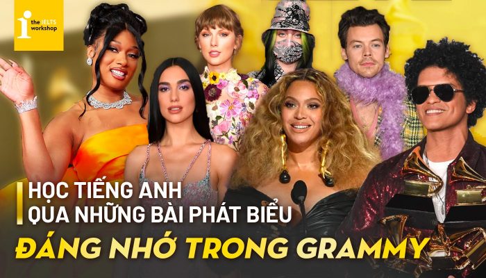 Học tiếng Anh qua những màn phát biểu Grammy đáng nhớ
