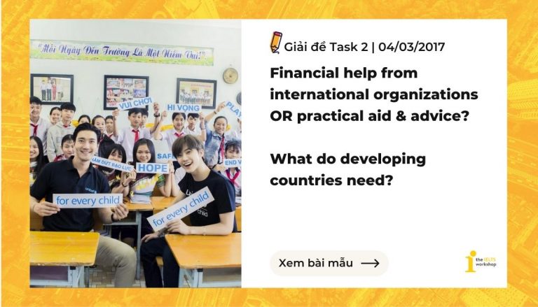 international aid ielts writing task 2