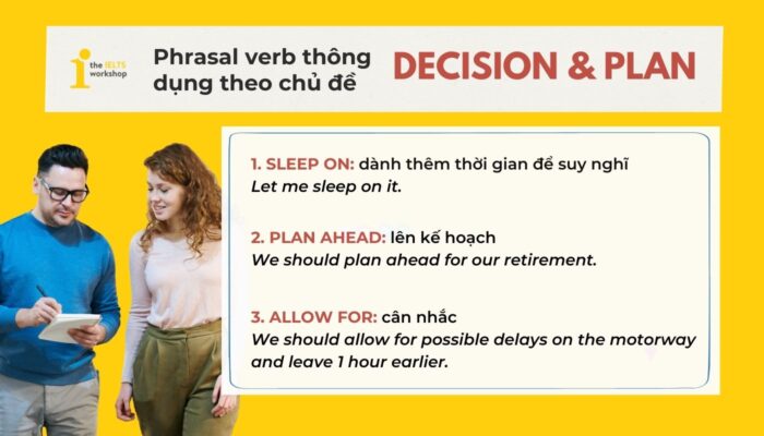 15 Phrasal Verb Chủ đề DECISION & PLAN | The IELTS Workshop