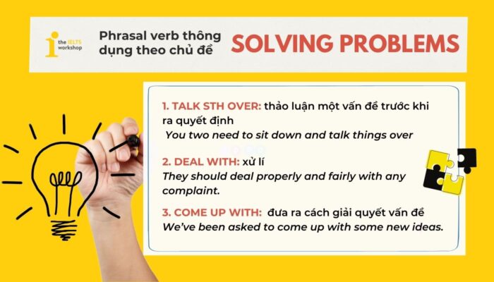 10 Phrasal verb chủ đề Solving Problems (Giải quyết vấn đề)