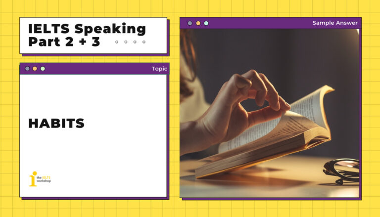 ielts speaking part 2 habit