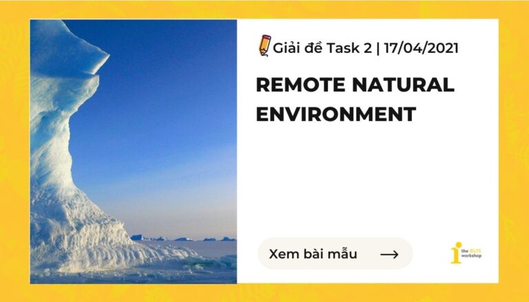 ielts writing remote natural environment
