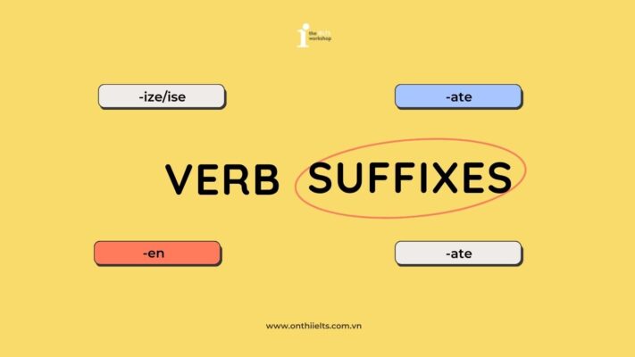4 hậu tố của động từ thường gặp trong tiếng Anh