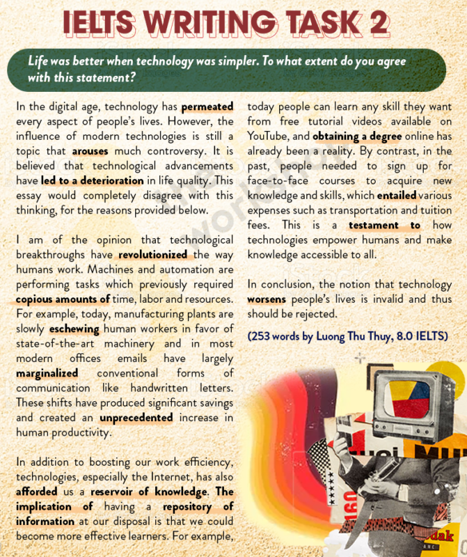 essay on technology for ielts