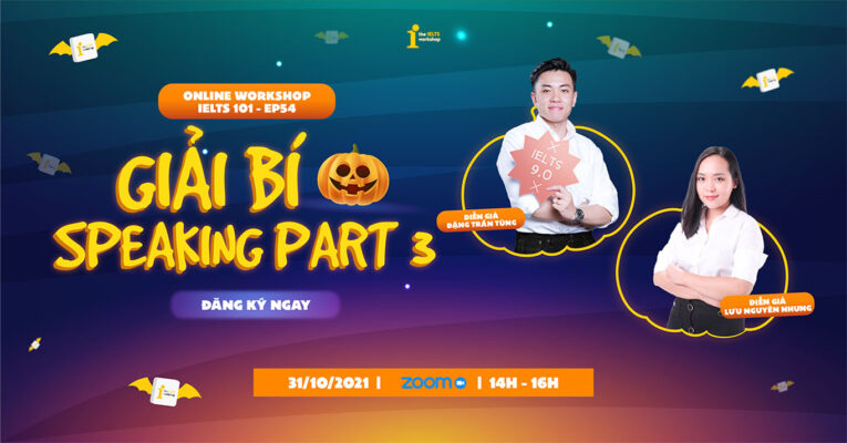 Workshop IELTS 101 Ep54: Giải “bí” Speaking Part 3