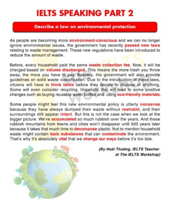 describe a law on environmental protection