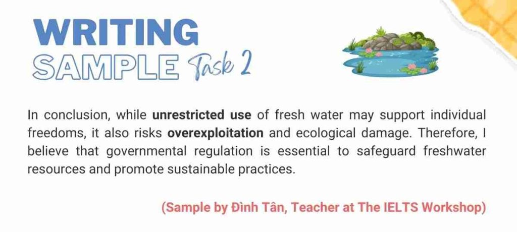 The right to use freshwater sample 2