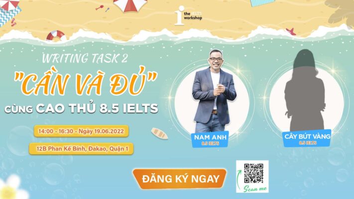Workshop IELTS 101 – Ep 65: “Writing Task 2 – “Cần và Đủ” cùng Cao thủ 8.5 IELTS”
