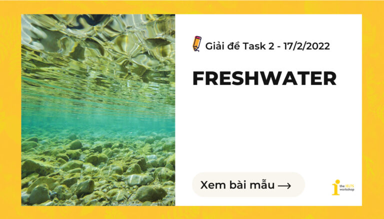 ielts writing task 2 freshwater