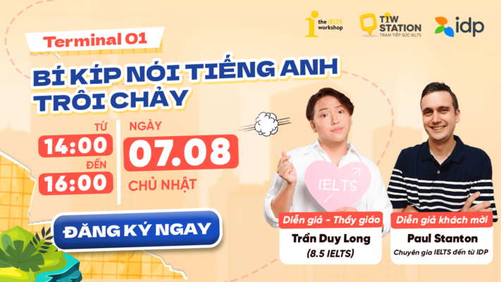 Workshop IELTS – Ep 67 – Terminal 01: BÍ KÍP NÓI TIẾNG ANH TRÔI CHẢY