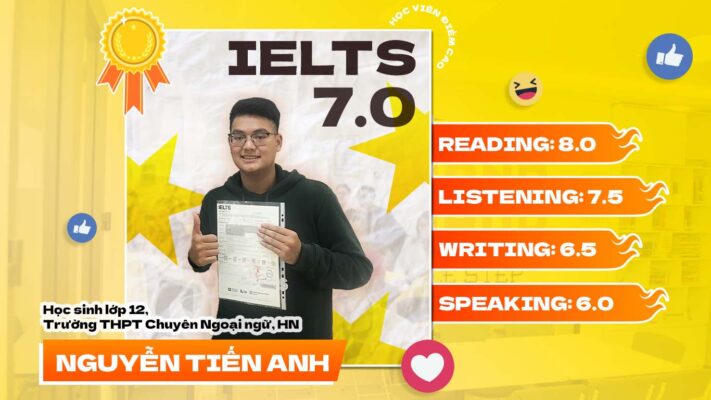 Tiến Anh – Hành trình viết tiếng Anh non nớt như trẻ con đến 6.5 IELTS Writing