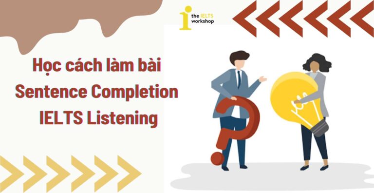 cách làm bài sentence completion
