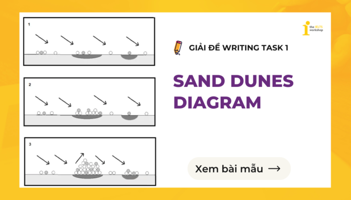 Topic: Sand Dunes diagram | Bài mẫu và Từ vựng IELTS Writing Task 1