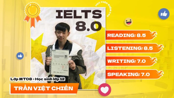 Trần Việt Chiến – “Lớp Master đẩy kỹ năng Speaking và Writing của em lên rất nhiều”