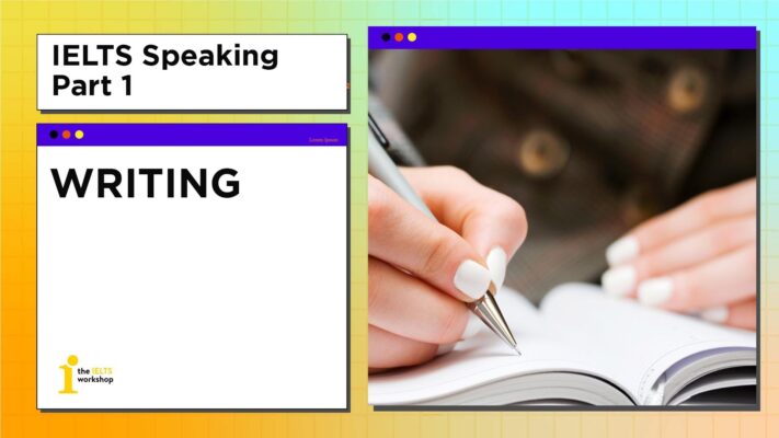Topic: Writing IELTS Speaking Part 1 | Bài mẫu, từ vựng
