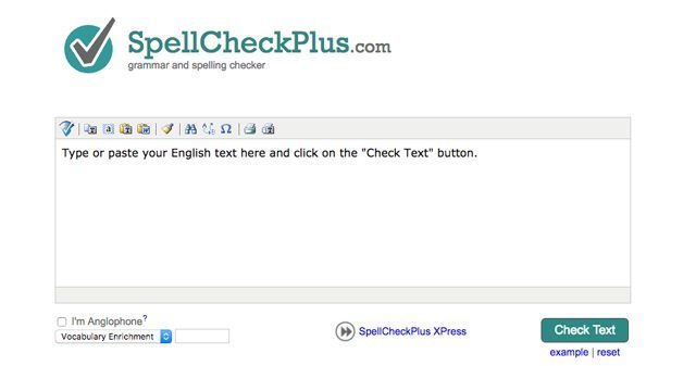 web kiểm tra ngữ pháp SpellCheckPlus