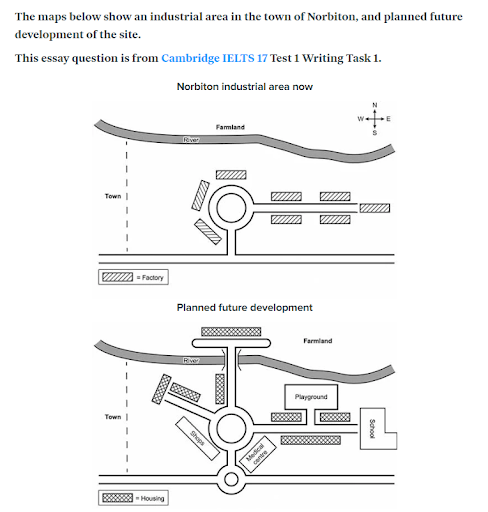 The maps below show and industrial area in the town of Norbiton