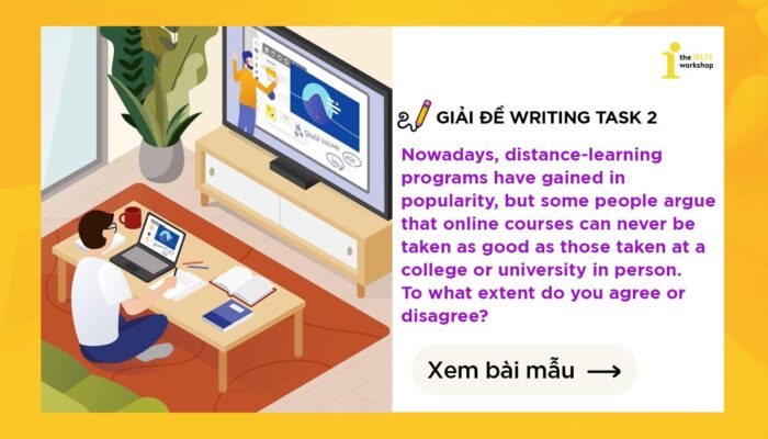 Topic: Distance-learning programs | IELTS Writing Task 2