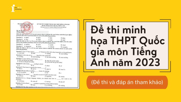 Đề thi minh họa và đáp án môn Tiếng Anh THPT Quốc gia năm 2023