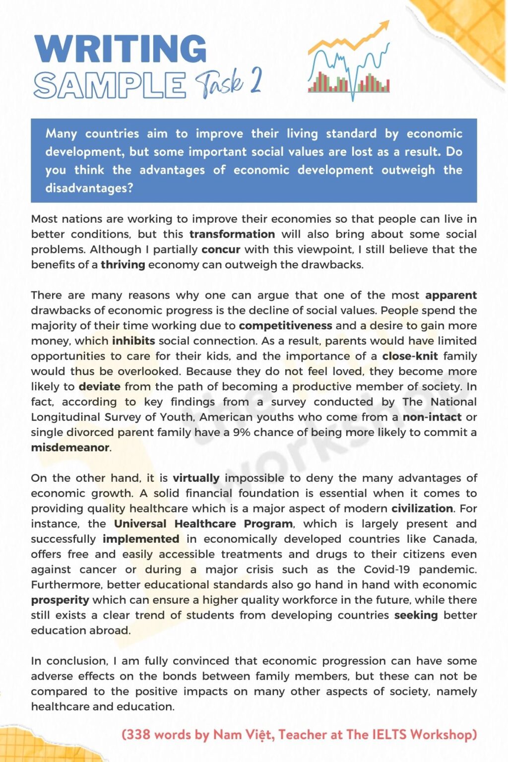 Giải đề thi IELTS Writing Task 2: Economic development - THE IELTS WORKSHOP