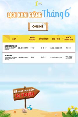 HỒ CHÍ MINH – LỚP HỌC ONLINE THÁNG 6/2023