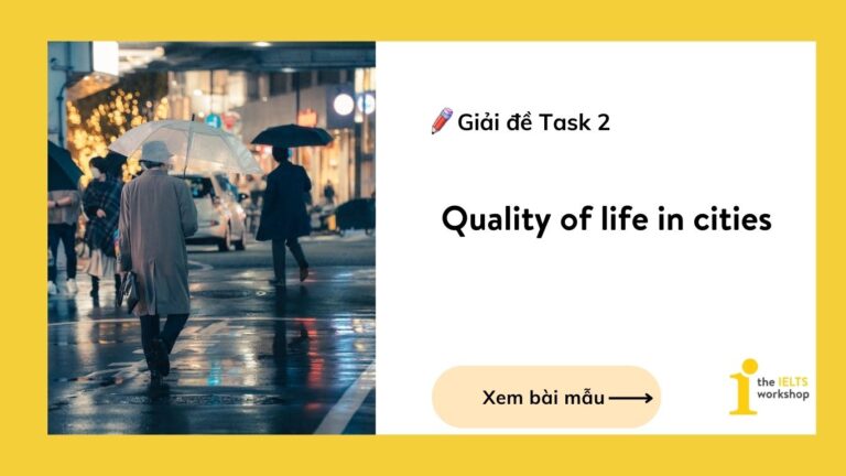 Quality of life in cities