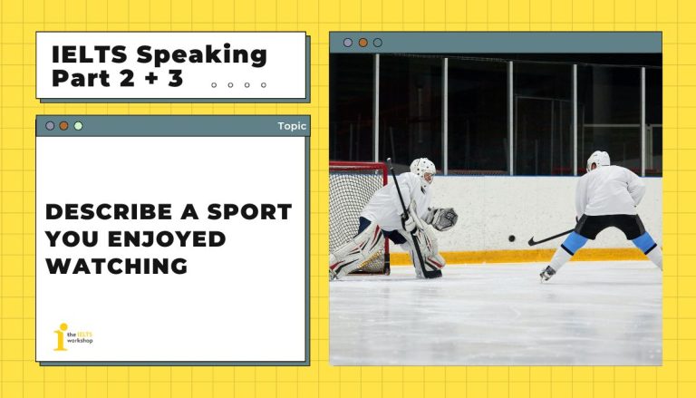 Describe a sport you enjoyed watching