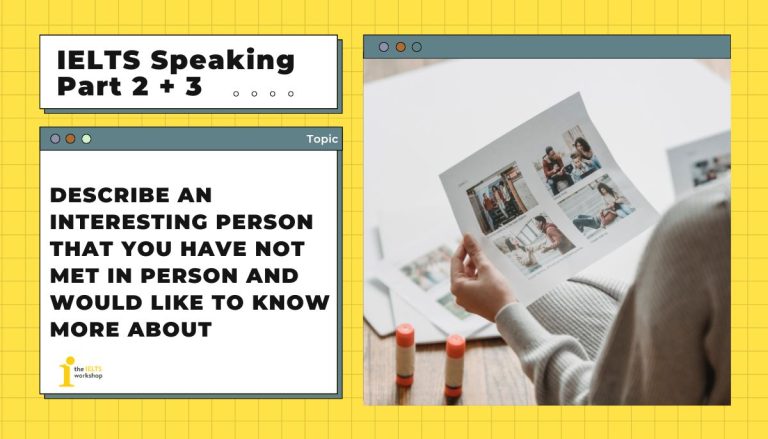 Describe an interesting person that you have not met in person and would like to know more about