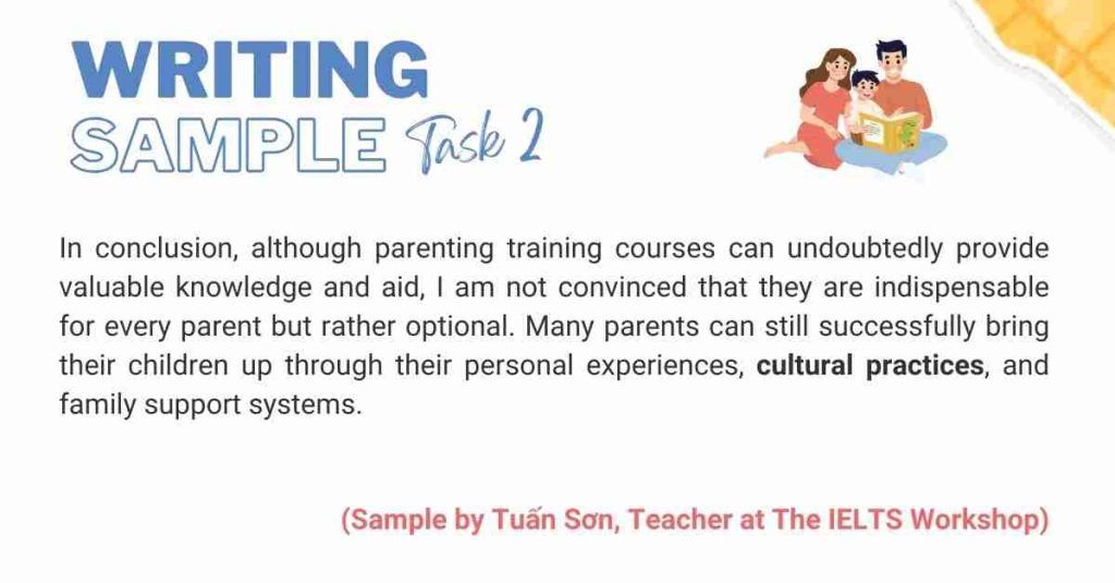 Parenting Courses IELTS Writing Task 2 sample 2