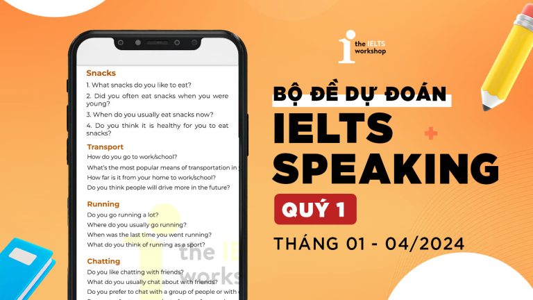 bộ đề dự đoán ielts speaking quý 1 2024