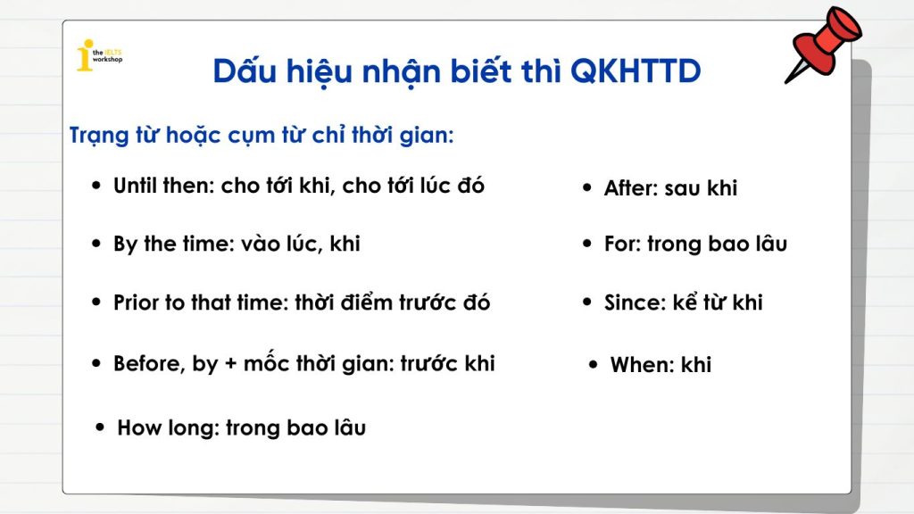 Dấu hiệu nhận biết thì quá khứ hoàn thành tiếp diễn