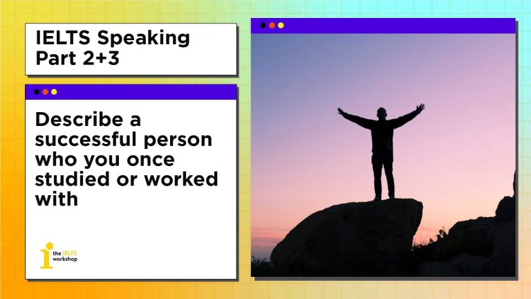 Describe a successful person who you once studied