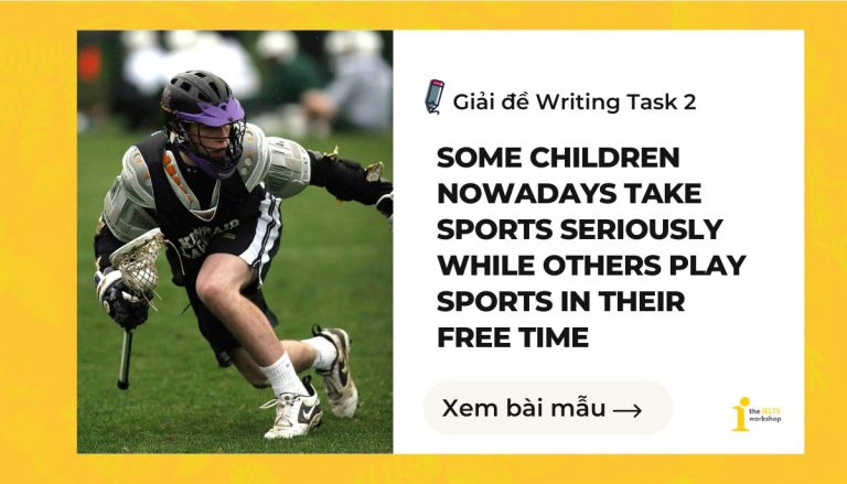 Some children nowadays take sports seriously while others play sports in their free time