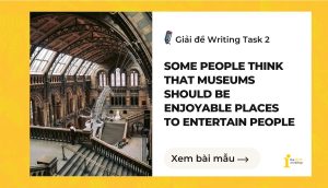 Giải đề IELTS Writing Task 2: Some people think that museums should be enjoyable places to entertain