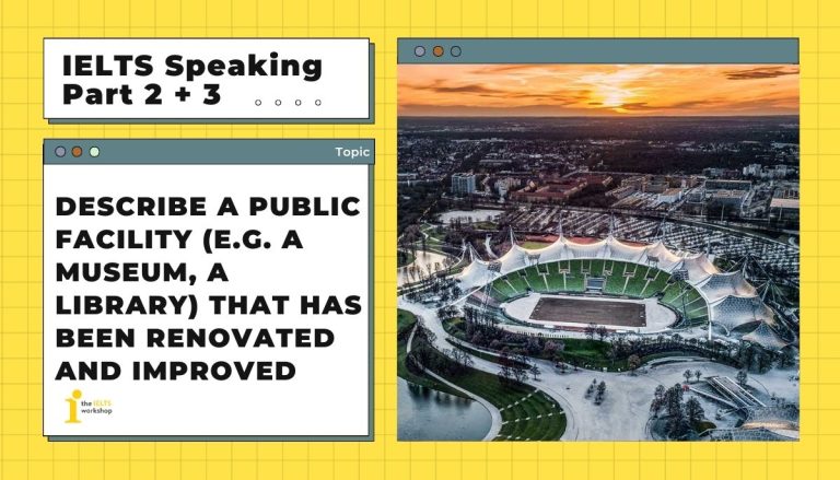 Describe a public facility that has been renovated and improved theme