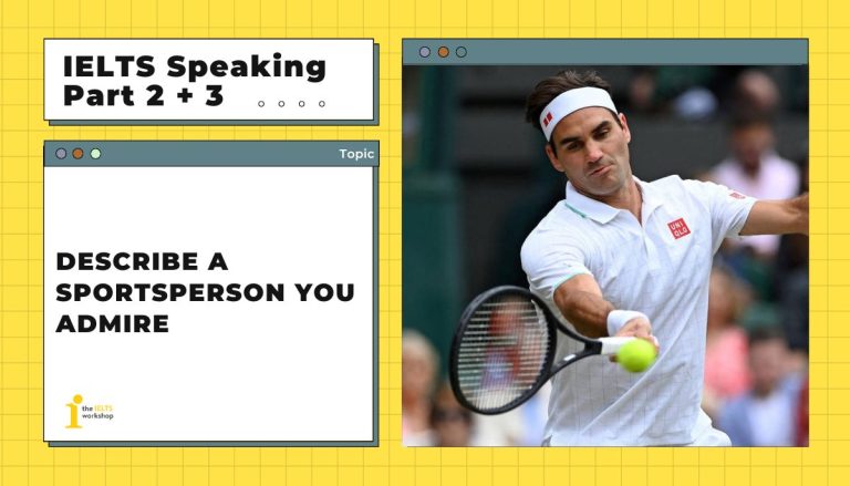 Describe a sportsperson you admire theme