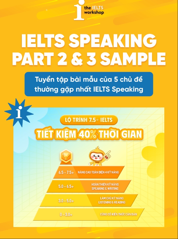 bài mẫu 5 chủ đề ielts speaking thường gặp