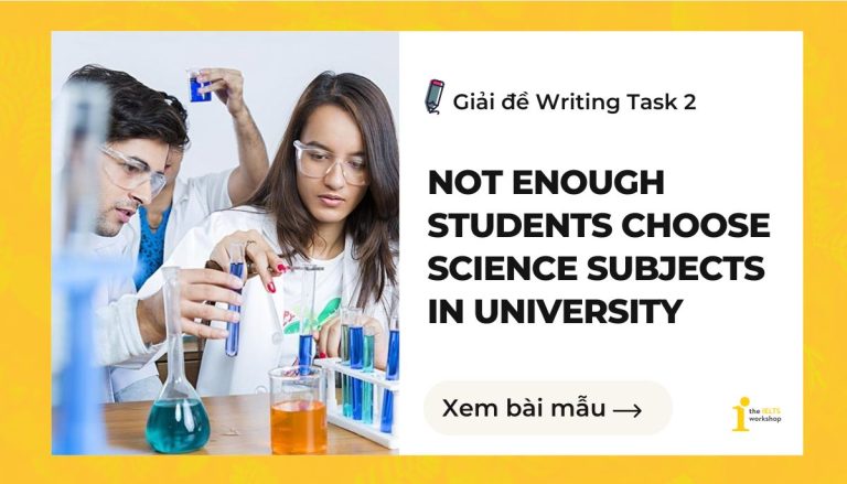 Not enough students choose science subjects in university theme