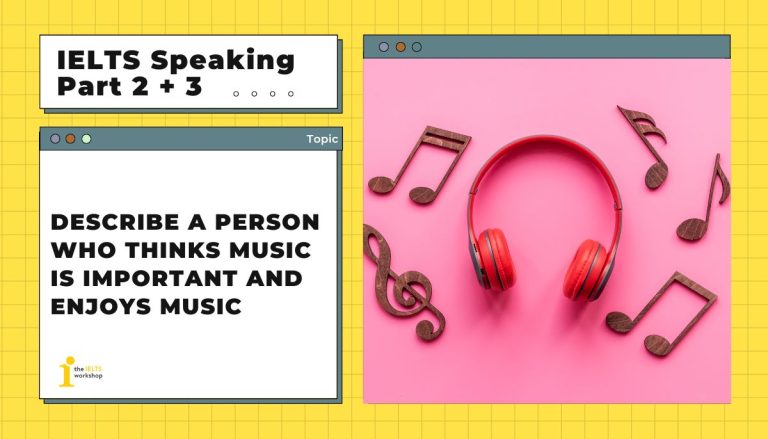 Describe a person who thinks music is important and enjoys music