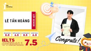 Lê Tấn Hoàng – Chàng trai cán đích 7.5 IELTS sau khoá Senior