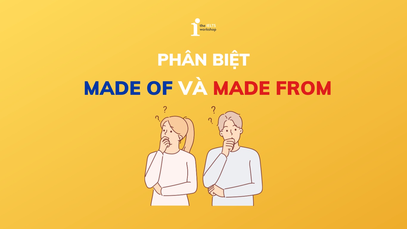 Phân biệt Made of và Made from