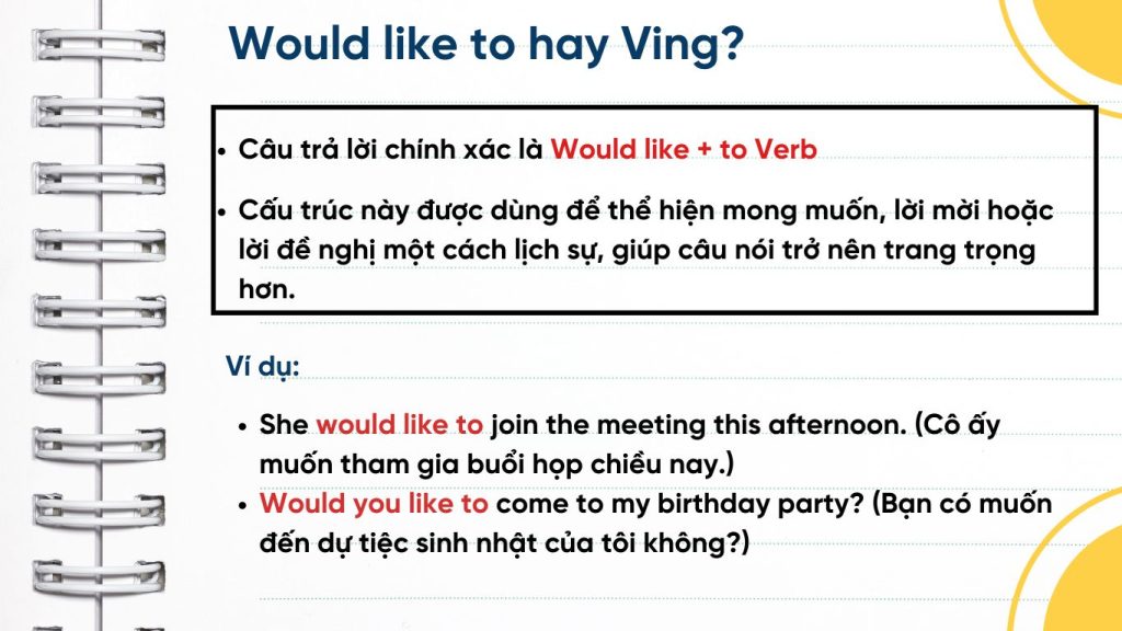 Would like to hay Ving?