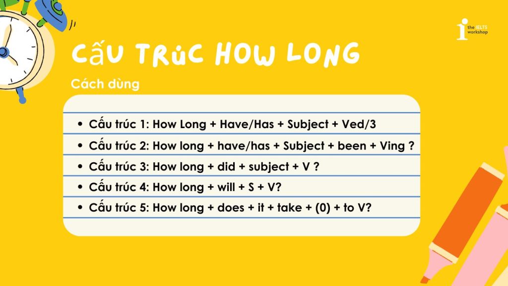 cấu trúc how long