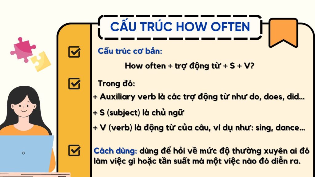 Cách dùng cấu trúc How often trong tiếng Anh